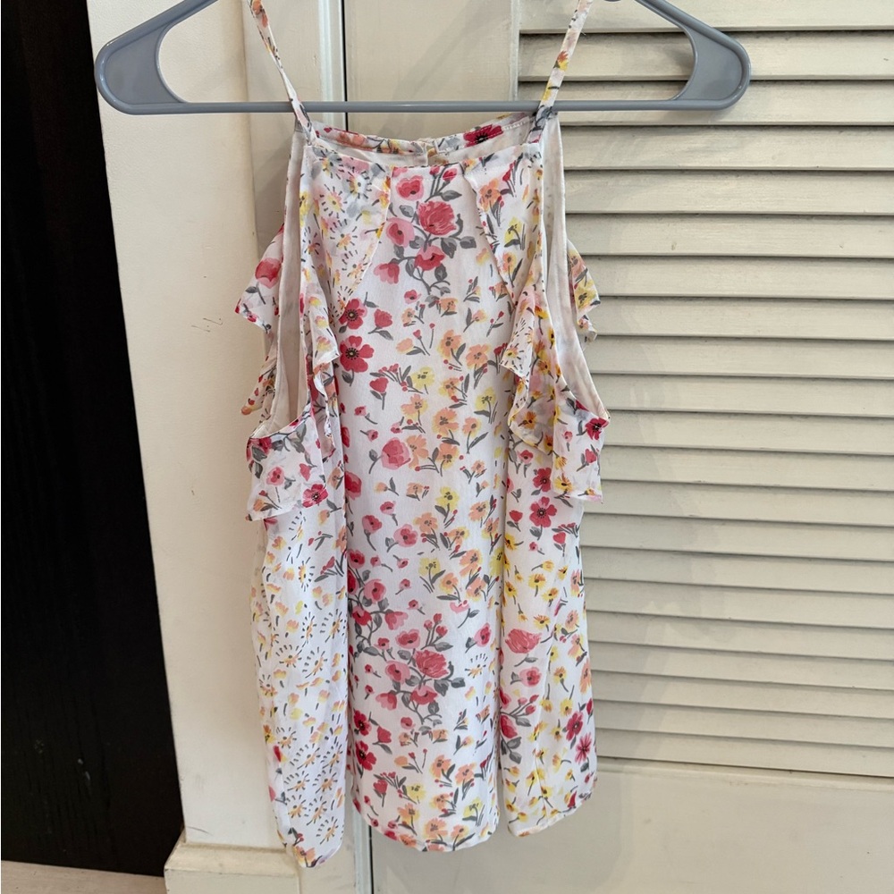 Floral Sleeveless Top - Multicolor